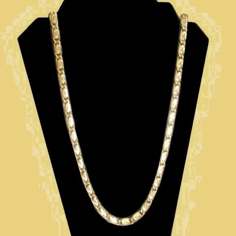 Yellow Gold Plated Chain Necklace